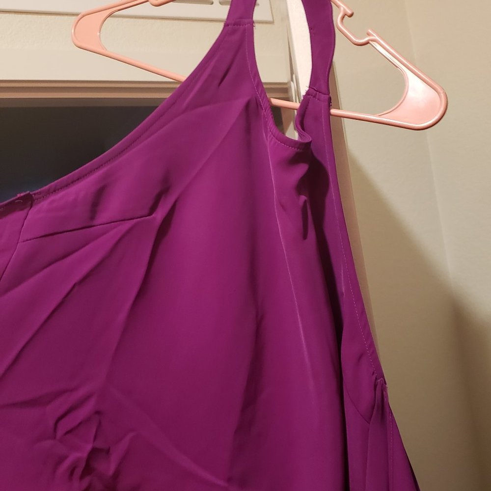 BACKLESS AKIRA PURPLE HALTER TOP
